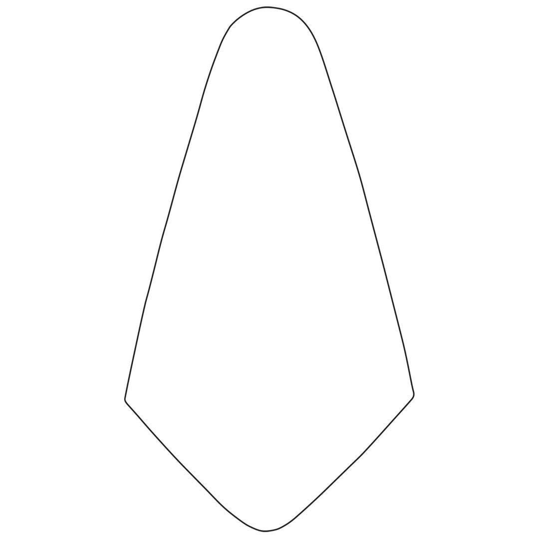 W. Rose RO74 7-1/2” Buttering Trowel with 5" Wood Handle