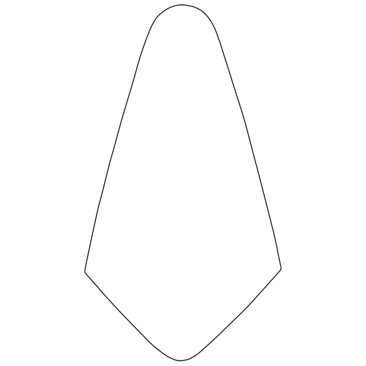 W. Rose RO74 7-1/2” Buttering Trowel with 5" Wood Handle