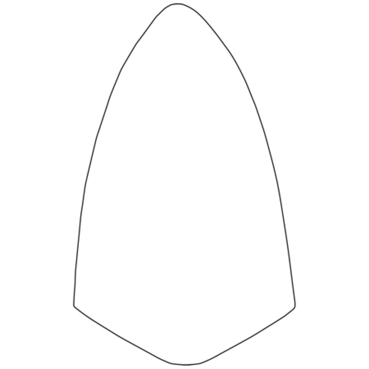 W.Rose RO55 7-1/2” Tile Trowel with 5" Wood Handle