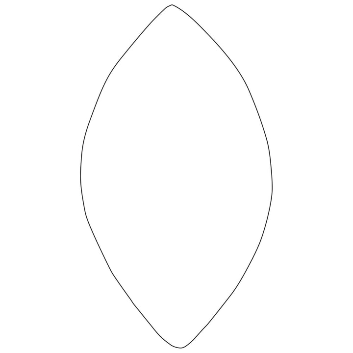 W.Rose RO414-9 9” Pumpkin Seed Trowel with 5" Wood Handle