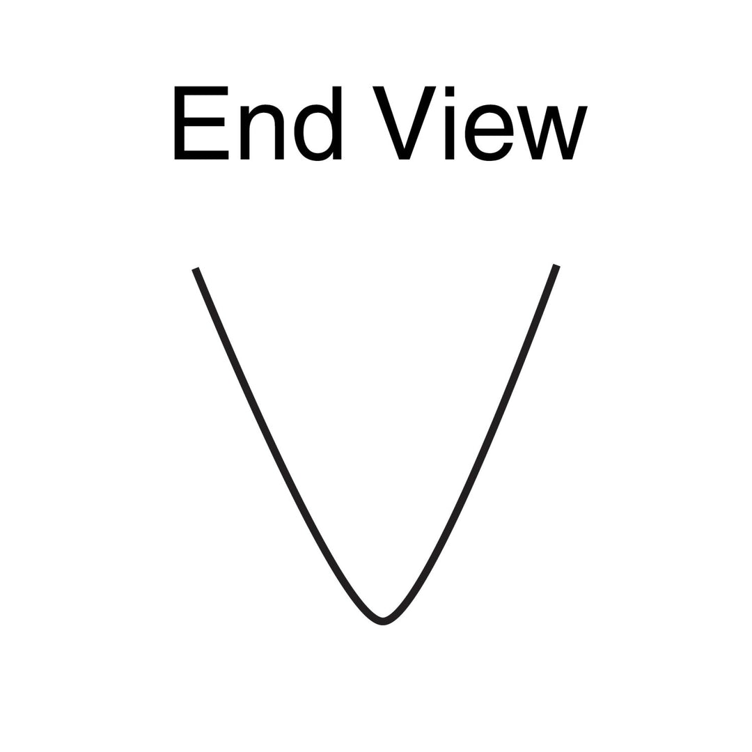 Kraft Tool BL220PF 20" x 3/4" V Sled Runner with ProForm Handle