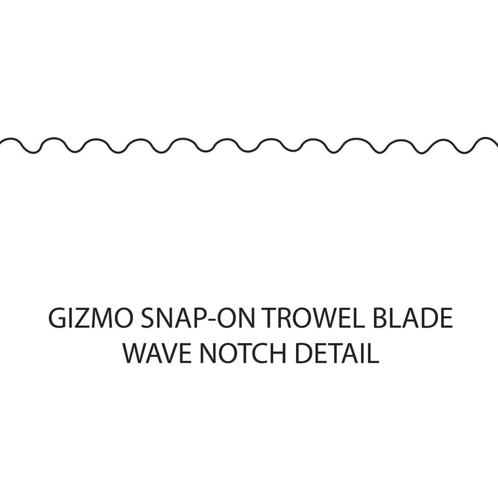 Superior Tile Cutter ST430 Gizmo Snap-On Trowel - 25° Wave Notch (10 Pack)