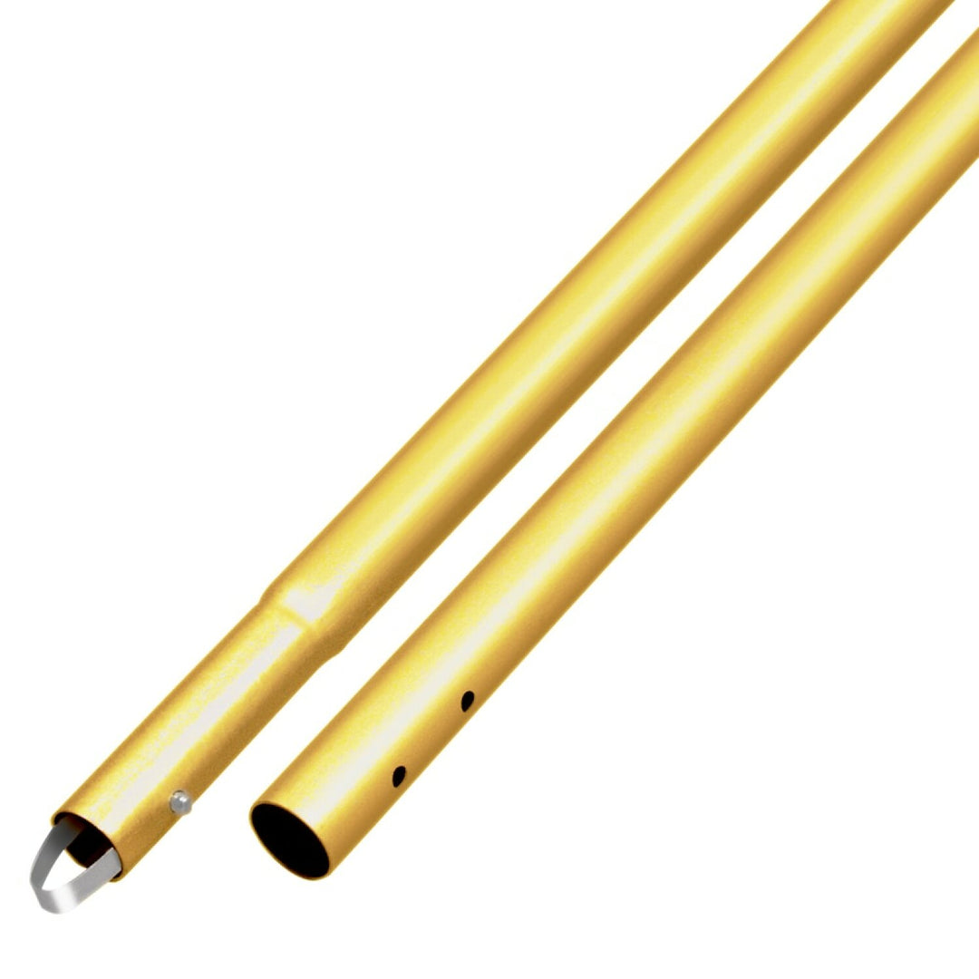 Kraft Tool CC289SG-PK3 6' Anodized Aluminum Swaged Button Handle - 1-3/4" Diameter (Gold)