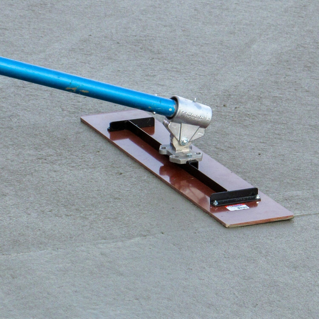 Kraft Tool CC985CR 36" x 7" Laminated Canvas-Resin Bull Float with 2-Hole Bracket