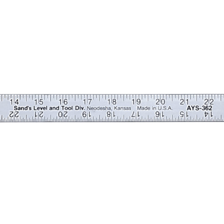 Sands Level & Tool SLAYS362 36" x 1-1/8" Yard Stick (2 Sided)