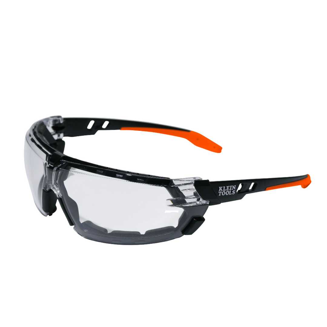 Klein Tools 3608 Low-Profile Gasket Safety Glasses, Clear Lens