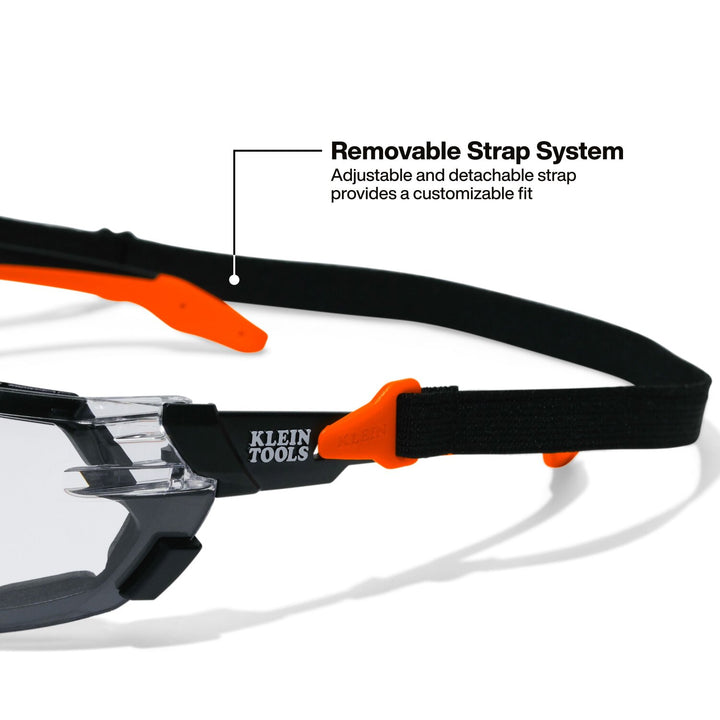 Klein Tools 3608 Low-Profile Gasket Safety Glasses, Clear Lens