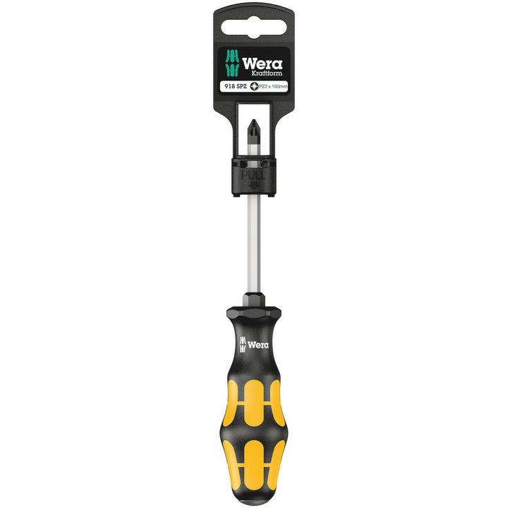 Wera 918 SPZ SB Screwdriver for Pozidriv screws, PZ 2 x 100 mm
