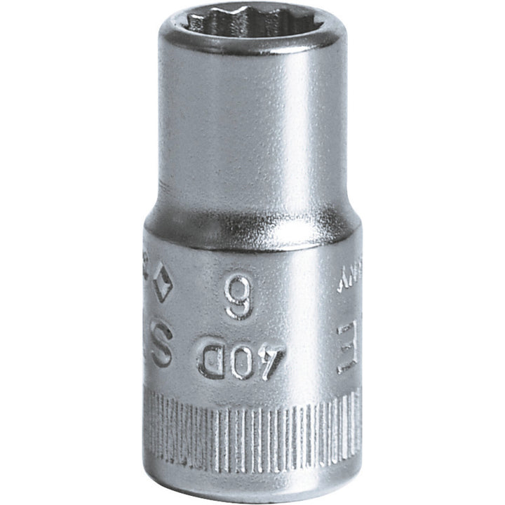 Stahlwille 01030006 40D Bi-Hex 12-pt Socket 6 mm x 1/4 Inch Drive