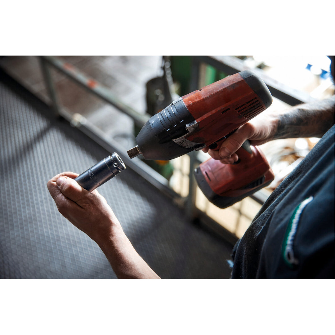 Stahlwille 23020019 51IMP 1/2" Extra Deep Impact Socket, 19 mm