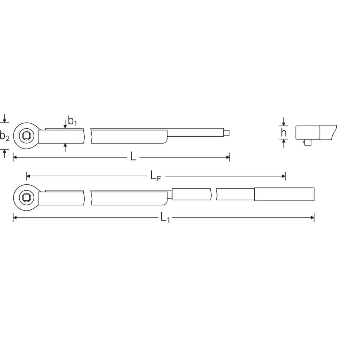 Stahlwille 96502001 721NF/100 3/4" MANOSKOP Torque Wrench