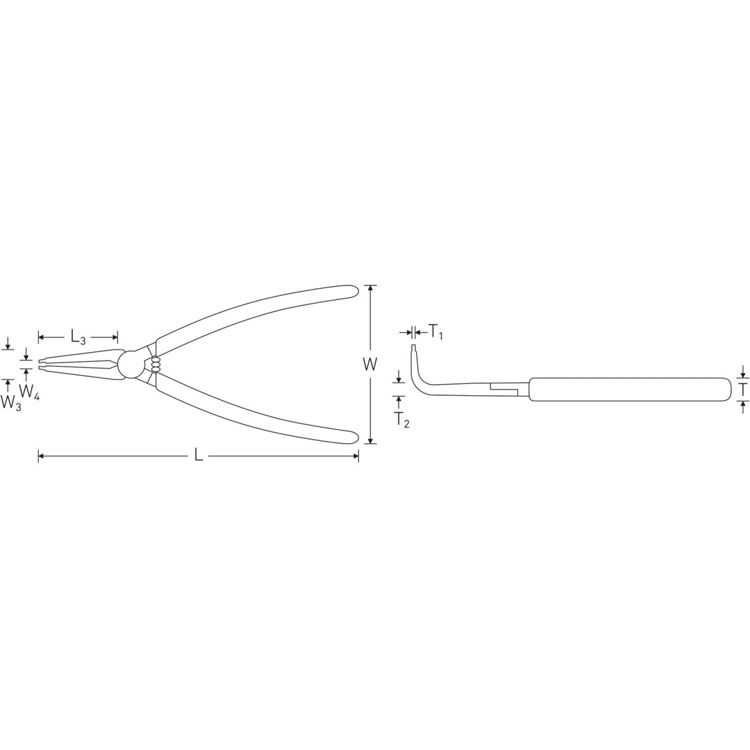 Stahlwille 65466141 Circlip pliers for external circlips