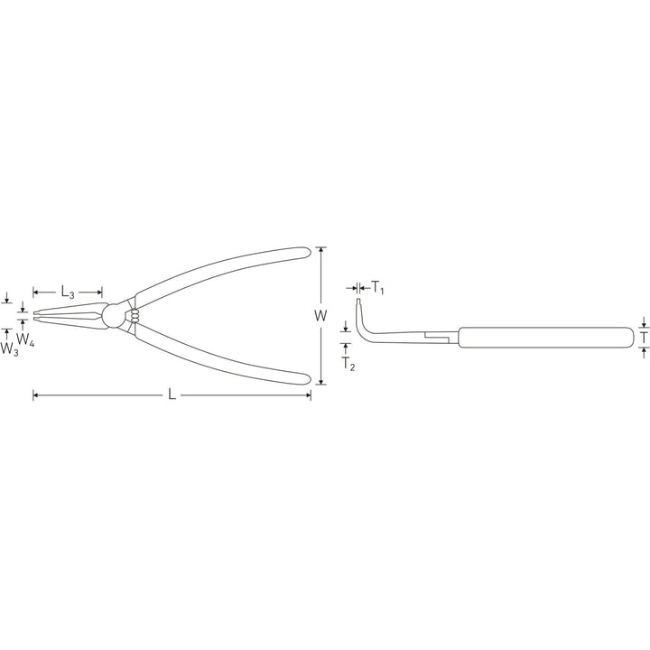 Stahlwille 65466121 Circlip pliers for external circlips
