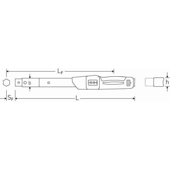Stahlwille 50181080 730N Service MANOSKOP Torque Wrench, size 80