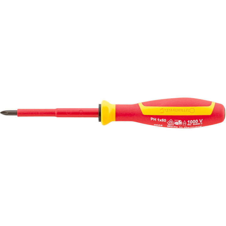Stahlwille 46653000 4665 VDE DRALL+ #0 Phillips Screwdriver