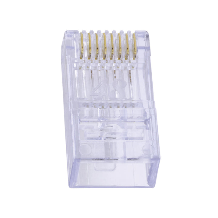 Platinum Tools 100029C ezEX-RJ45(48) Pass-Through RJ45 Connectors, CAT6A Unshielded — 50pcs in Clamshell