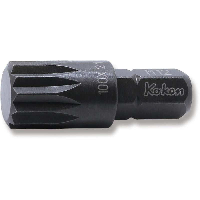 Ko-Ken 100X.32-M12 5/16 Hex Dr. Bit XZN M12 Length 32 mm