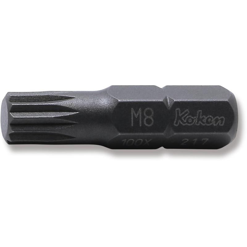 Ko-Ken 100X.32-M8 5/16 Hex Dr. Bit XZN M8 Length 32 mm
