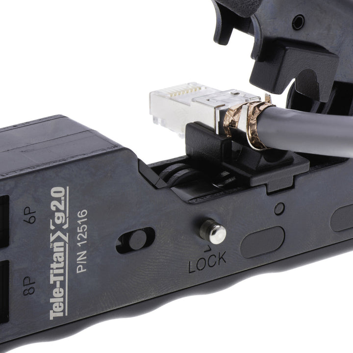 Platinum Tools 12516C Tele-TitanXg 2.0 Crimp Tool for Modular RJ45 CAT6A Connectors