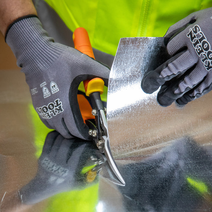 Klein Tools 1302S Long Cut Aviation Snips, Straight