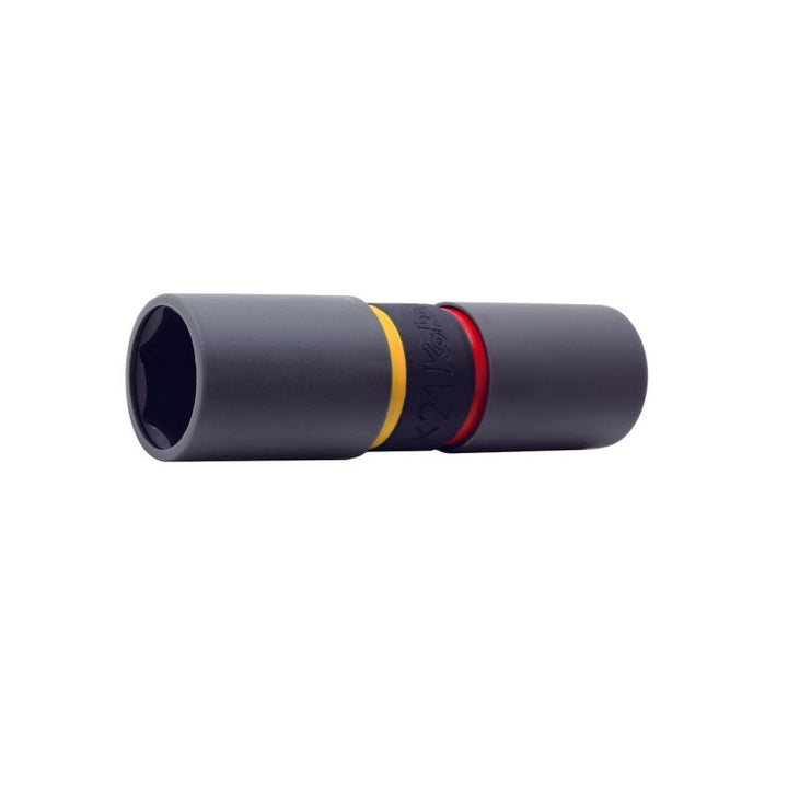 Ko-Ken 14218M Wheel Nut Socket Set 19 x 21mm Double Ended Color coded 2 pieces