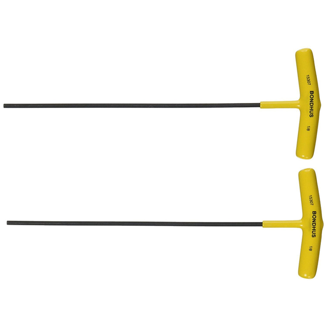 Bondhus 15305 3/32 Hex T-Handle 9 inch Length with ProGuard Finish, 2 Piece