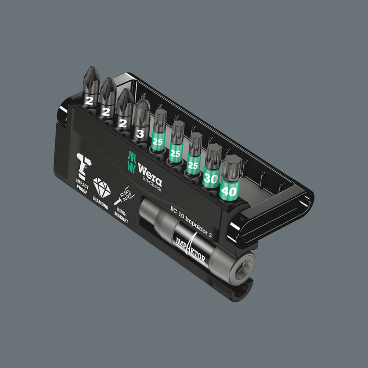 Wera Bit-Check 10 Impaktor 3, 10 pieces