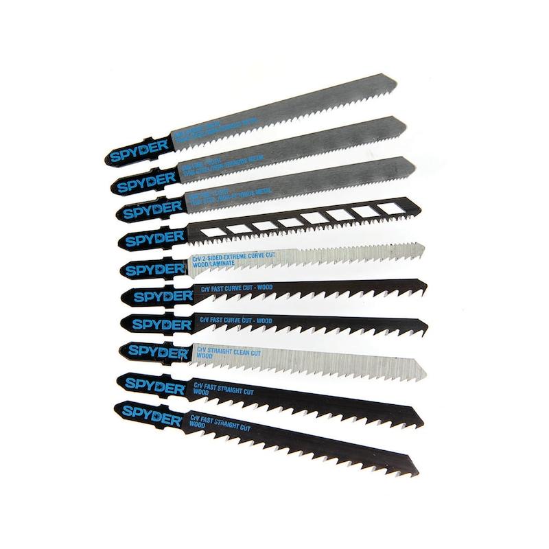SHANK CD11枚セット Spyder 300064 T-shank Chrome/Vanadium Blade Set 10pcs – Haus of Tools