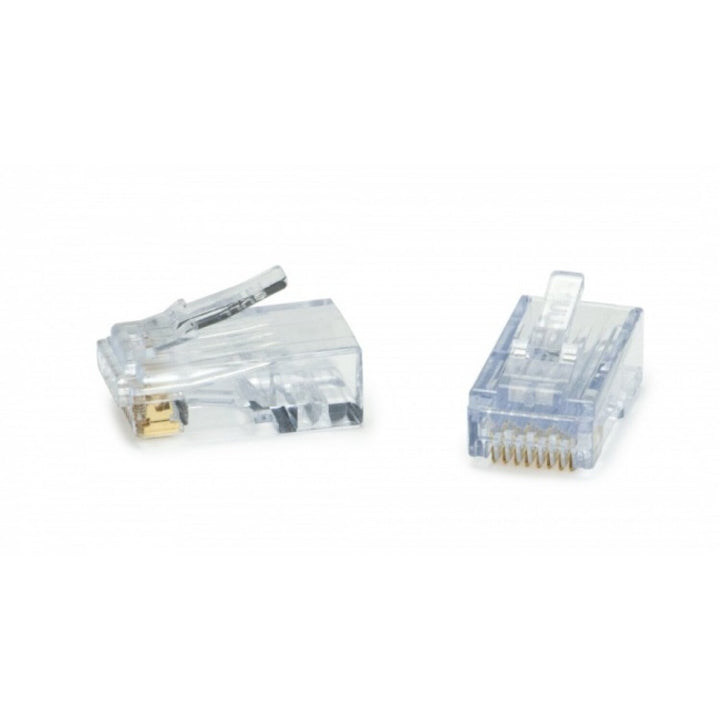 Platinum Tools 202038J ezEX-RJ45(38) Pass-Through RJ45 Connectors, CAT5E Unshielded– 100pcs in Jar