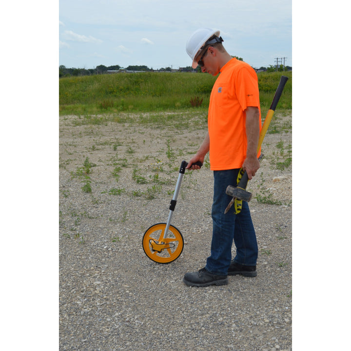 Johnson 1877-0200 3-Foot Circ. (12.5" Dia.) Structo-Cast Measuring Wheel