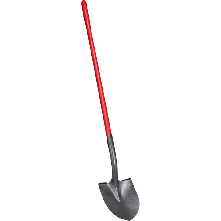 Corona SS 65020 Round Point Shovel, 14-Gauge, 12 in. Head, 48 in. Solid-Core Fiberglass Handle