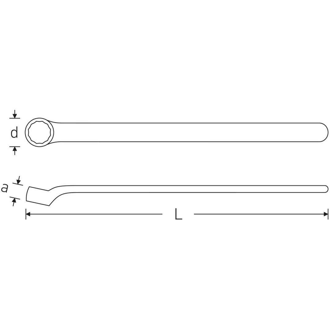 Stahlwille 44190017 12161 VDE single-ended ring Spanner 17 mm