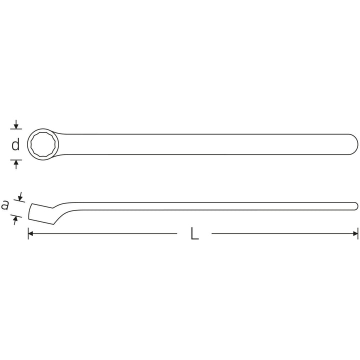 Stahlwille 44190014 12161 VDE single-ended ring Spanner 14 mm