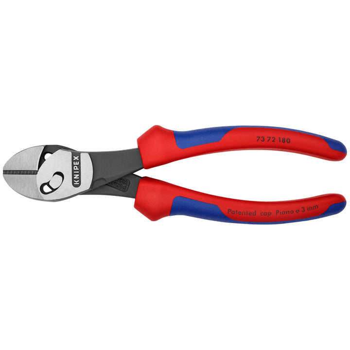 Knipex 73 72 180 BK 7 1/4" Twinforce® Diagonal Super Cutters