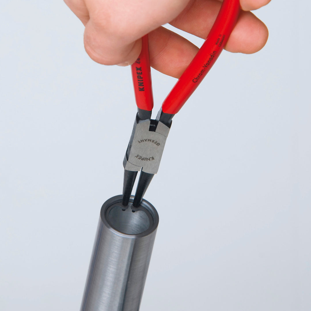 Knipex 44 11 J2 SBA 7 1/4" Internal Snap Ring Pliers-Forged Tips