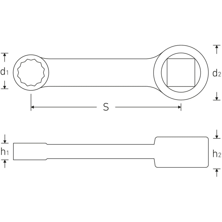 Stahlwille 02470032 447a Torque Adaptor, 1/2 Inch 3/8 Inch Drive