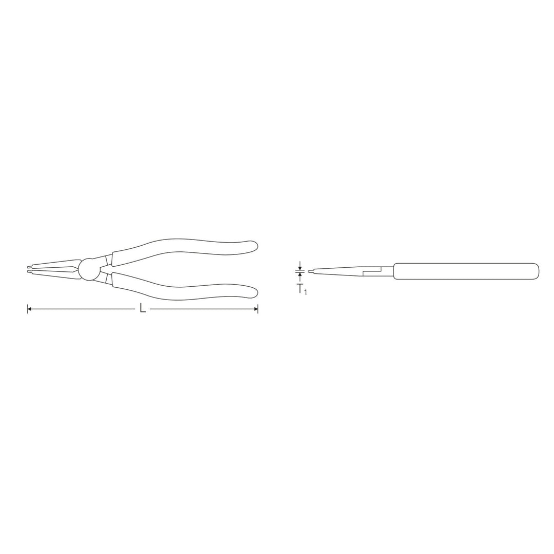 Stahlwille 65436100 Circlip pliers for internal circlips