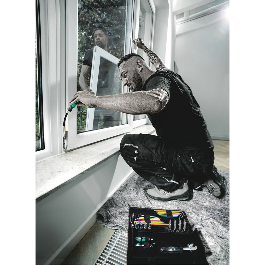 Wera 393 S Bitholding screwdriver extra slim with flexible shaft, 1/4" x 173.5 mm