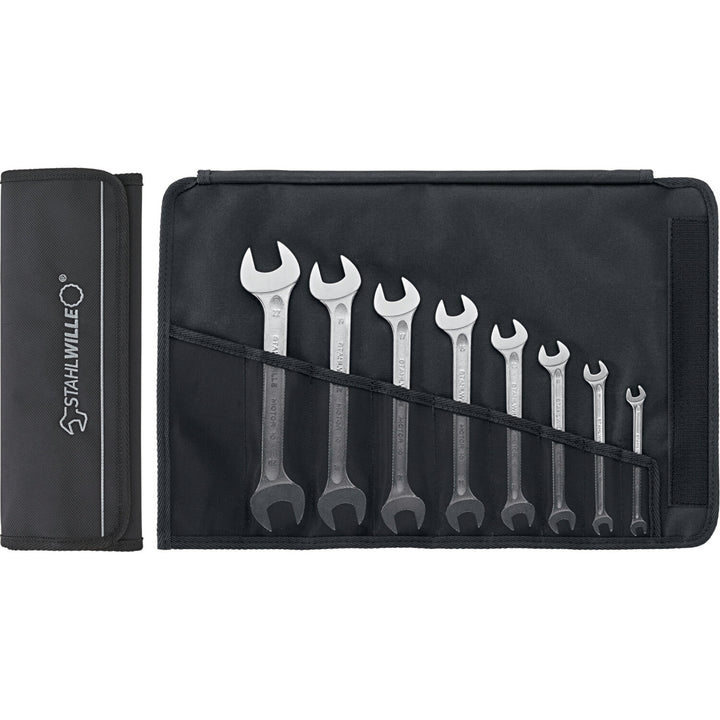 Stahlwille 96400305 10/8 Double Open Ended Wrench Set - Metric, 8 pcs