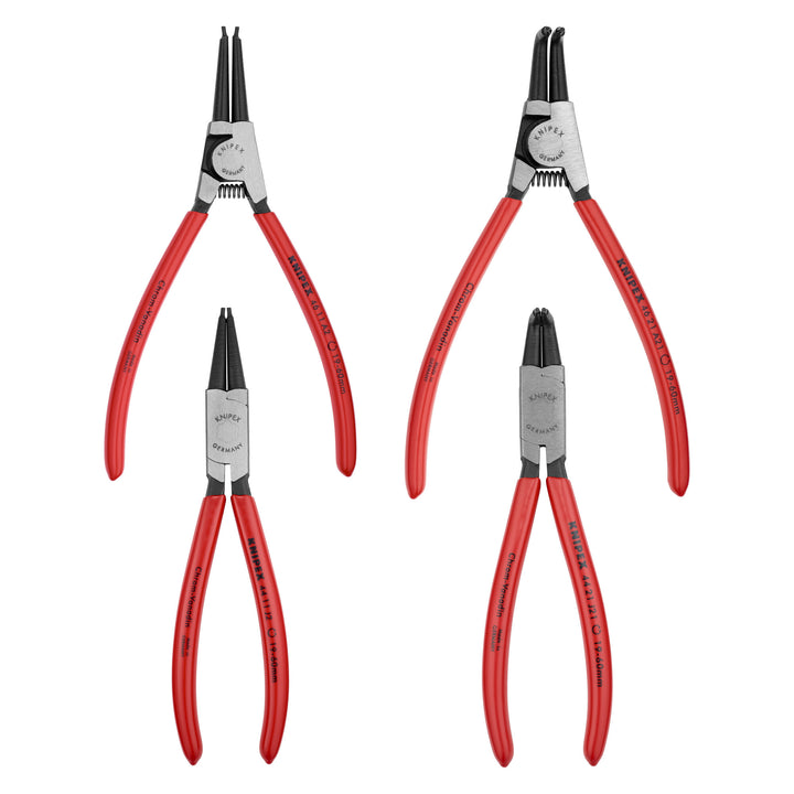 Knipex 00 19 56 4 Pc Snap Ring Pliers Set in Tool Roll