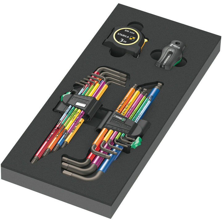 Wera 9740 Foam insert L-key set 1, 20 pieces