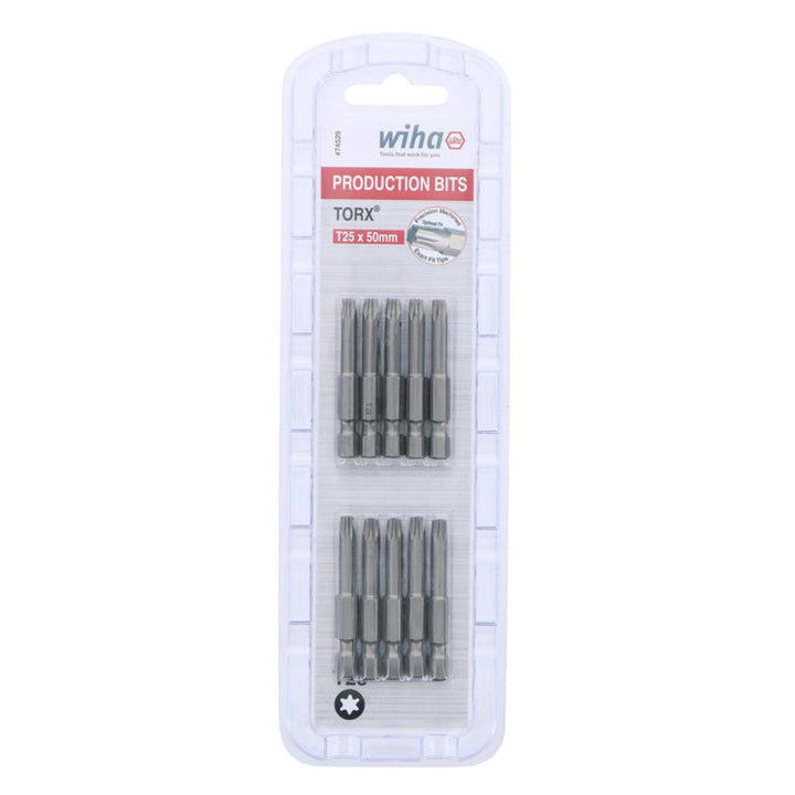 Wiha Tools 74529 TORX® Power Bit, T25 x 50 mm, 10 Pk.