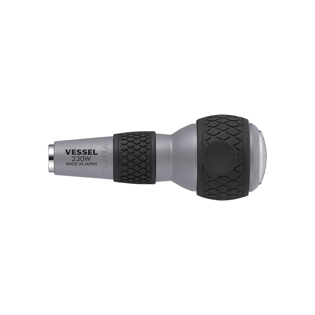 Vessel Tools 230W BALL GRIP 1/4" Hex. Bit Interchangeable Tang-Thru Drive Handle