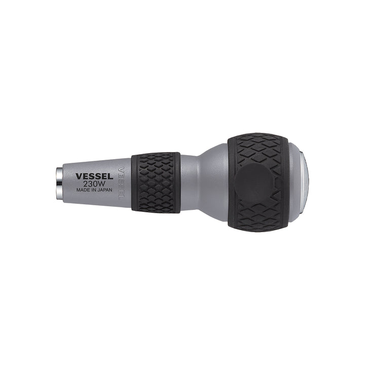 Vessel Tools 230W BALL GRIP 1/4" Hex. Bit Interchangeable Tang-Thru Drive Handle