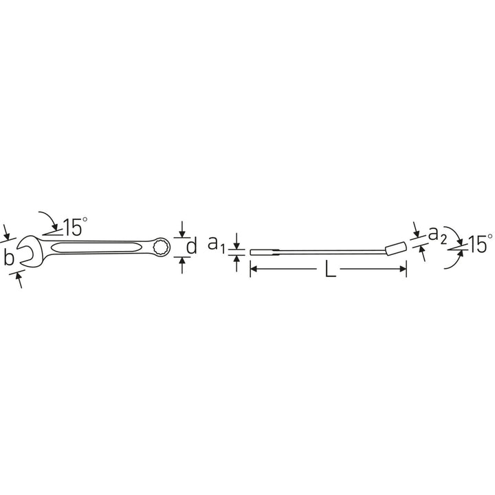 Stahlwille 40485050 13a Combination Spanner, 1 1/16"