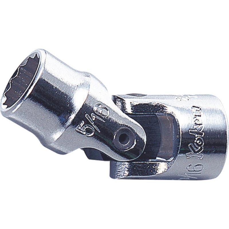 Ko-Ken  2445A-9/16 1/4 Sq. Dr. Universal Socket 9/16 12 point Length 37mm