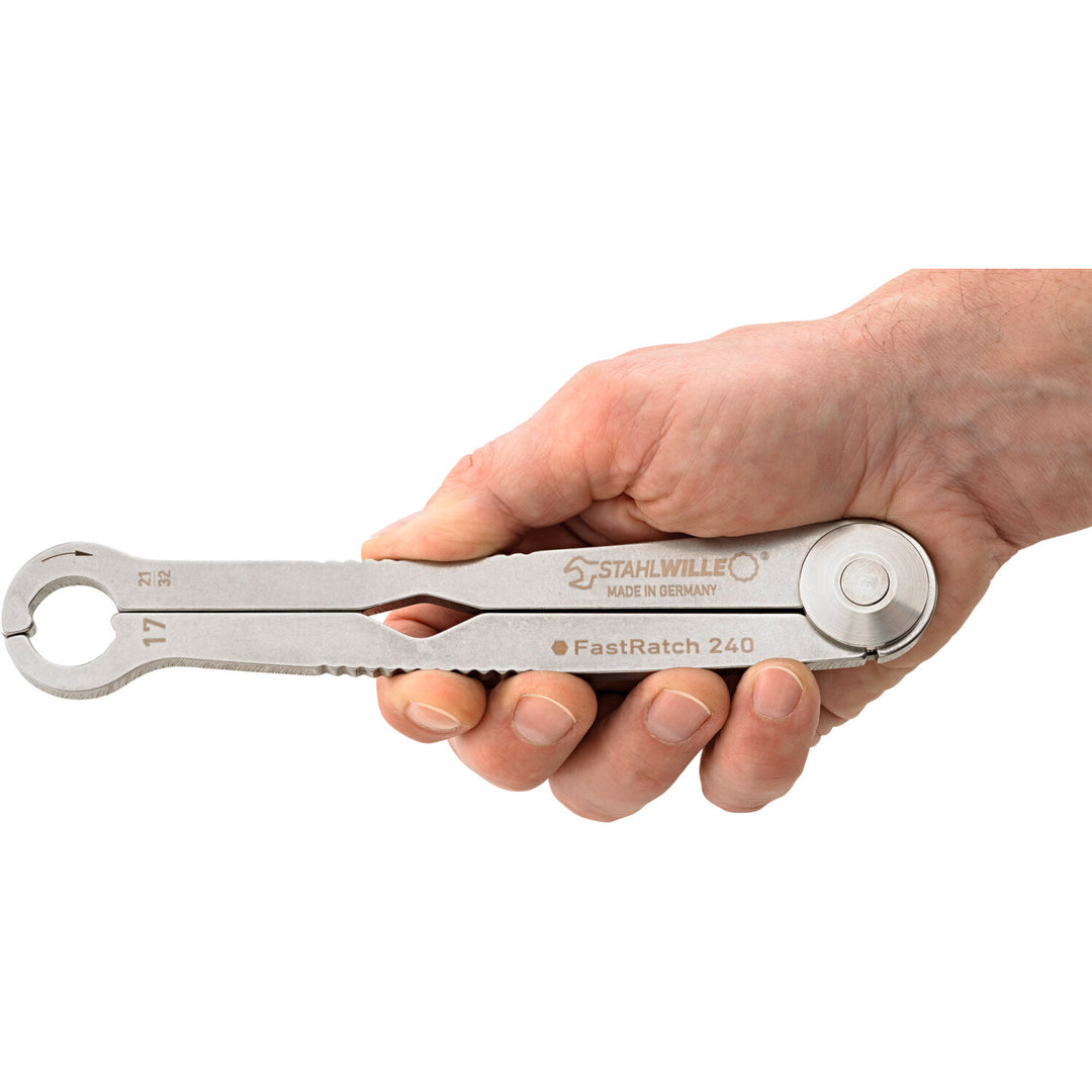 Stahlwille 41101717 240 Ratchet wrench FastRatch, 17mm
