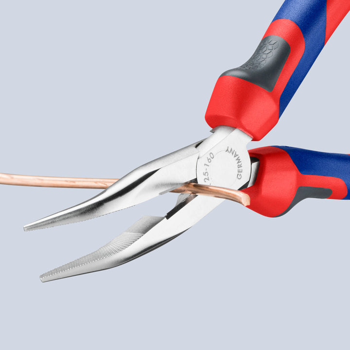 Knipex 25 25 160 KnipeXtend Long Nose 45° Angled Pliers with Cutter, 6 1/4"