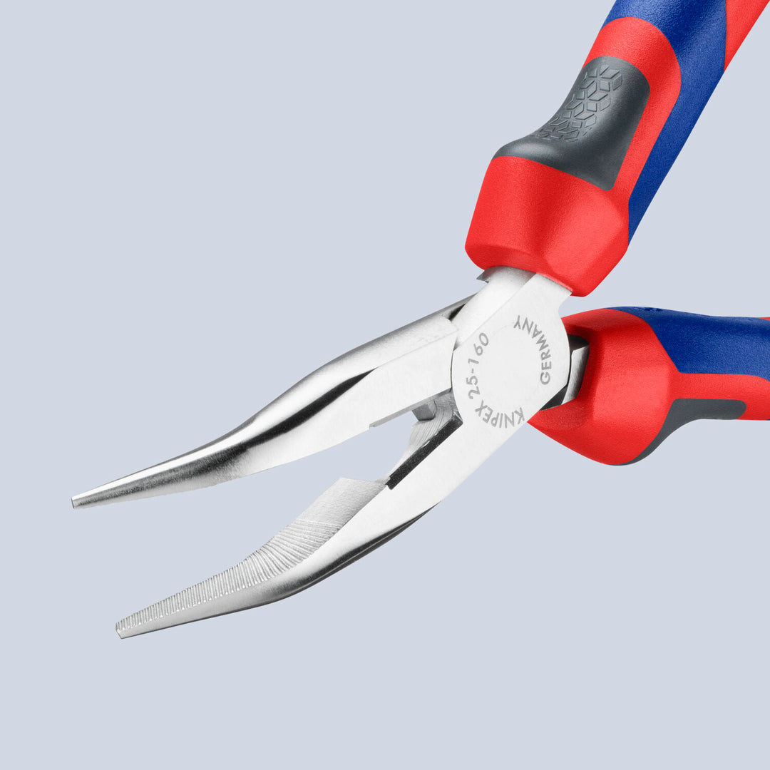 Knipex 25 25 160 KnipeXtend Long Nose 45° Angled Pliers with Cutter, 6 1/4"