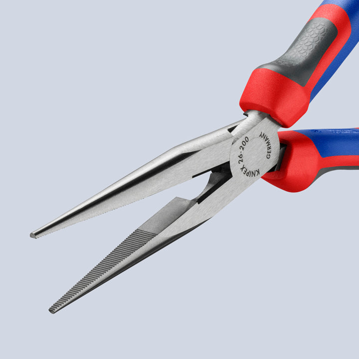 Knipex 26 12 200 KnipeXtend Long Nose Pliers with Cutter, 8"